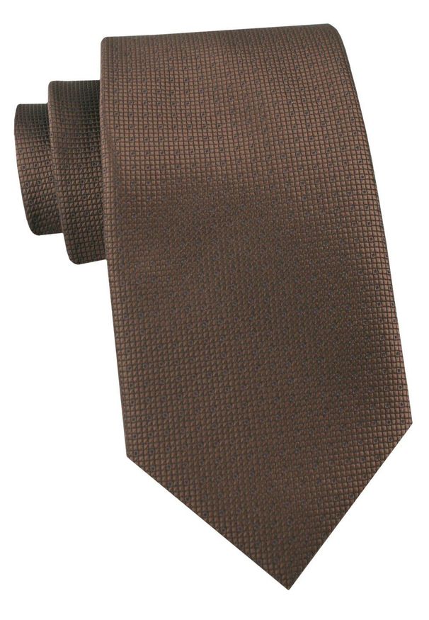 Krawat Męski - Angelo di Monti - Brąz. Kolor: brązowy, beżowy, wielokolorowy. Materiał: tkanina. Styl: elegancki, wizytowy