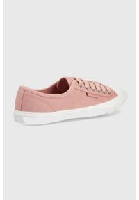 Superdry tenisówki damskie kolor różowy. Nosek buta: okrągły. Zapięcie: sznurówki. Kolor: różowy. Materiał: guma