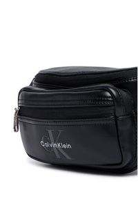 Calvin Klein Nerka Bold Logo Webbing LV04D3419G Czarny. Kolor: czarny. Materiał: skóra #2