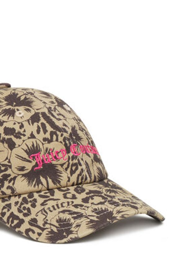 Juicy Couture Czapka z daszkiem Botanical JCAWH125713 Brązowy. Kolor: brązowy. Materiał: bawełna