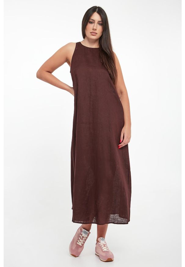Ecoalf - Sukienka lniana Ukara ECOALF. Materiał: len