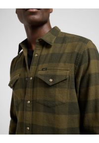 Lee - MĘSKA KOSZULA LEE CLEAN WESTERN SHIRT ARMY GREEN BUFF 112371320 #6