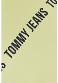 Tommy Jeans - Bluza bawełniana. Typ kołnierza: bez kaptura. Kolor: żółty, zielony, wielokolorowy. Materiał: bawełna. Wzór: nadruk #4