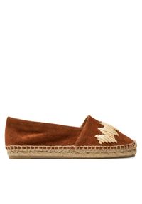 Castañer Espadryle Karen/186 023461 Brązowy. Kolor: brązowy. Materiał: skóra, zamsz