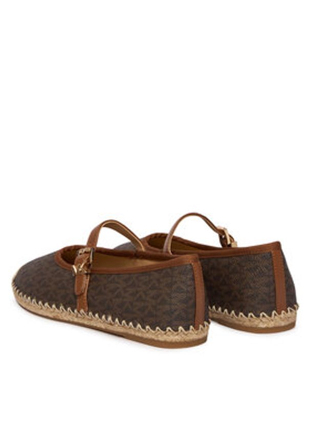 MICHAEL Michael Kors Espadryle Lynn 40R6LYFP1B Brązowy. Kolor: brązowy. Materiał: skóra