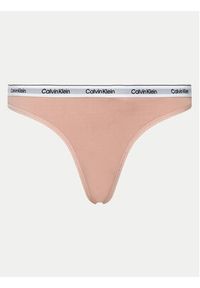 Calvin Klein Underwear Komplet 3 par stringów 000QD5209E Kolorowy. Materiał: bawełna. Wzór: kolorowy #6