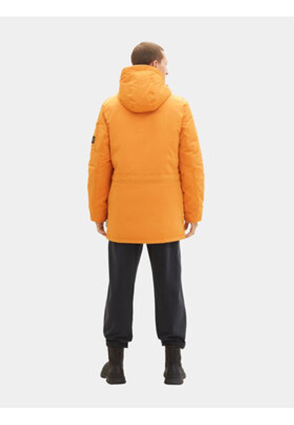 Tom Tailor Parka 1037356 Pomarańczowy Regular Fit. Kolor: pomarańczowy. Materiał: syntetyk