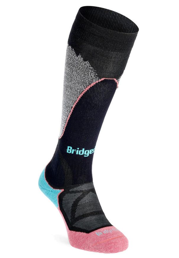 BRIDGEDALE - Damskie skarpety narciarskie Bridgedale Midweight Plus Merino Performance. Kolor: czarny. Sport: narciarstwo