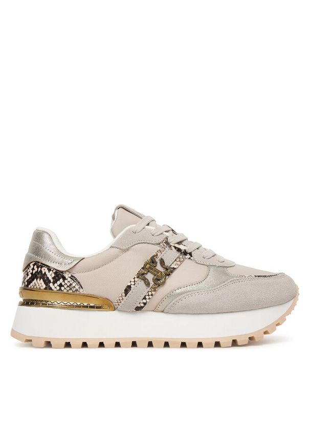 Sneakersy Just Cavalli. Kolor: beżowy