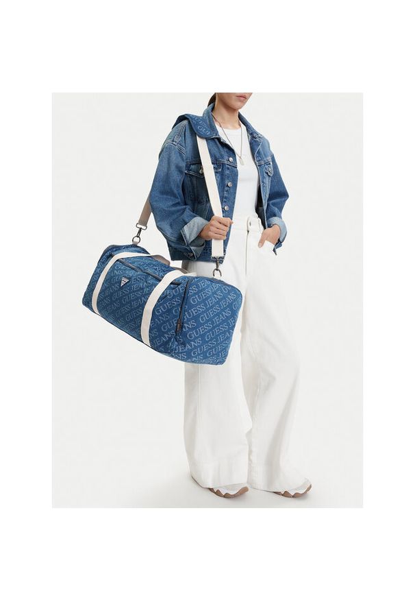 Torba weekendowa Guess Jeans. Kolor: niebieski