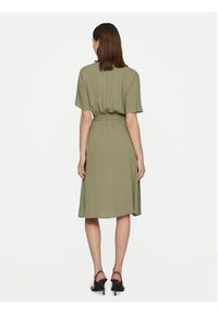 Vila Sukienka koszulowa Moashly 14089260 Zielony Regular Fit. Kolor: zielony. Materiał: wiskoza. Typ sukienki: koszulowe #3