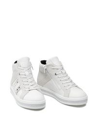 Geox Sneakersy D Leelu' B D16FFB 08522 C1352 Biały. Kolor: biały. Materiał: zamsz, skóra #5