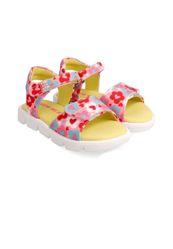 Agatha Ruiz de la Prada sandały dziecięce. Zapięcie: rzepy. Materiał: guma, materiał
