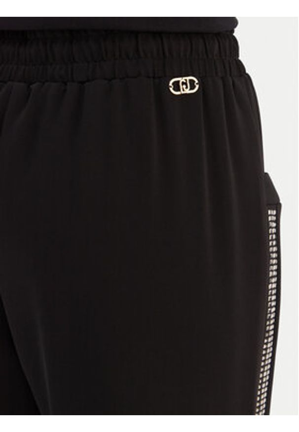 Liu Jo Sport Spodnie materiałowe TA6290 TS923 Czarny Regular Fit. Kolor: czarny. Materiał: syntetyk. Styl: sportowy