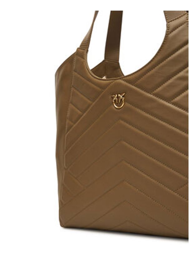 Pinko - PINKO Torebka Tote Bag PE 25 PLTT 104536 A2AO Zielony. Kolor: zielony. Materiał: skórzane