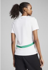 Puma - Damska koszulka domowa Senegal 2025 PUMA White Sport Green. Kolor: biały, zielony, wielokolorowy. Wzór: aplikacja