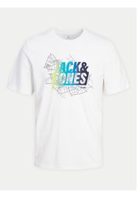Jack & Jones - Jack&Jones T-Shirt Map 12257908 Biały Regular Fit. Kolor: biały. Materiał: bawełna