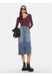 Tommy Jeans Spódnica jeansowa Claire DW0DW17218 Niebieski Regular Fit. Kolor: niebieski. Materiał: bawełna #5