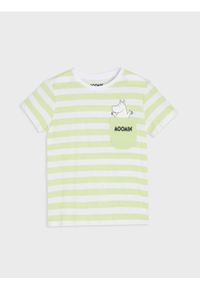 Sinsay - Koszulka The Moomins - kremowy. Kolor: kremowy #1