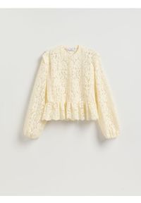 Reserved - Koszula ze strukturalnej tkaniny - złamana biel. Materiał: tkanina #1