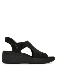 skechers - Skechers Sandały Martha Stewart: Pier-Lite - Park Path 188001/BBK Czarny. Kolor: czarny. Materiał: materiał #1
