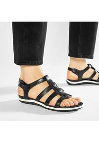 Geox Sandały D Sand. Vega A D72R6A 00043 C9999 Czarny. Kolor: czarny. Materiał: skóra #4