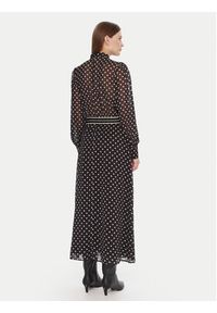 LOLA CASADEMUNT Sukienka codzienna MF2516006 Czarny Regular Fit. Okazja: na co dzień. Kolor: czarny. Materiał: syntetyk. Typ sukienki: proste. Styl: casual #3