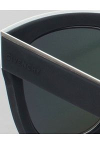 Givenchy - GIVENCHY - Okulary przeciwsłoneczne. Kolor: czarny. Materiał: kauczuk, materiał. Wzór: aplikacja #4