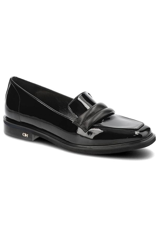 CheBello - Czarne Półbuty Chebello Eleganckie Lordsy Damskie. Okazja: na spotkanie biznesowe, na co dzień. Zapięcie: bez zapięcia. Kolor: czarny. Materiał: skóra, lakier. Szerokość cholewki: normalna. Obcas: na obcasie. Styl: elegancki. Wysokość obcasa: niski