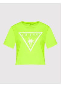 Guess T-Shirt E02I01 KB9I0 Zielony Regular Fit. Kolor: zielony. Materiał: syntetyk #4