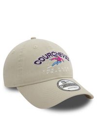 New Era Czapka z daszkiem Washed Courchevel Ski 9TWENTY 60580869 Beżowy. Kolor: beżowy. Materiał: bawełna, materiał