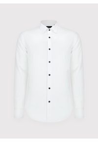 Pako Lorente - PAKO LORENTE – Gładka bawełniana koszula męska długi rękaw. Okazja: na spotkanie biznesowe. Materiał: bawełna. Długość rękawa: długi rękaw. Długość: długie. Wzór: gładki. Styl: biznesowy #2
