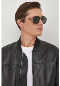 Gucci okulary przeciwsłoneczne męskie kolor czarny. Kolor: czarny #3