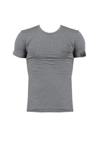 Emporio Armani T-shirt "C-Neck" | 111035 2F517 | Mężczyzna | Szary. Kolor: szary. Materiał: bawełna, elastan. Wzór: nadruk, aplikacja #2