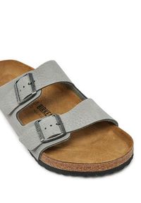 Birkenstock Klapki Arizona Lenb 1020752 Szary. Kolor: szary. Materiał: skóra, nubuk