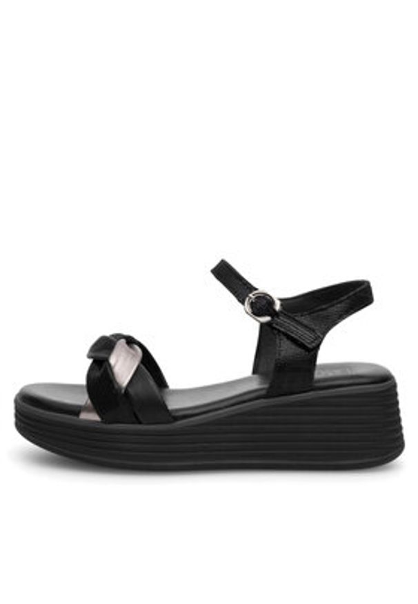 Lasocki Sandały WB-DANA-02 Czarny. Kolor: czarny. Materiał: skóra