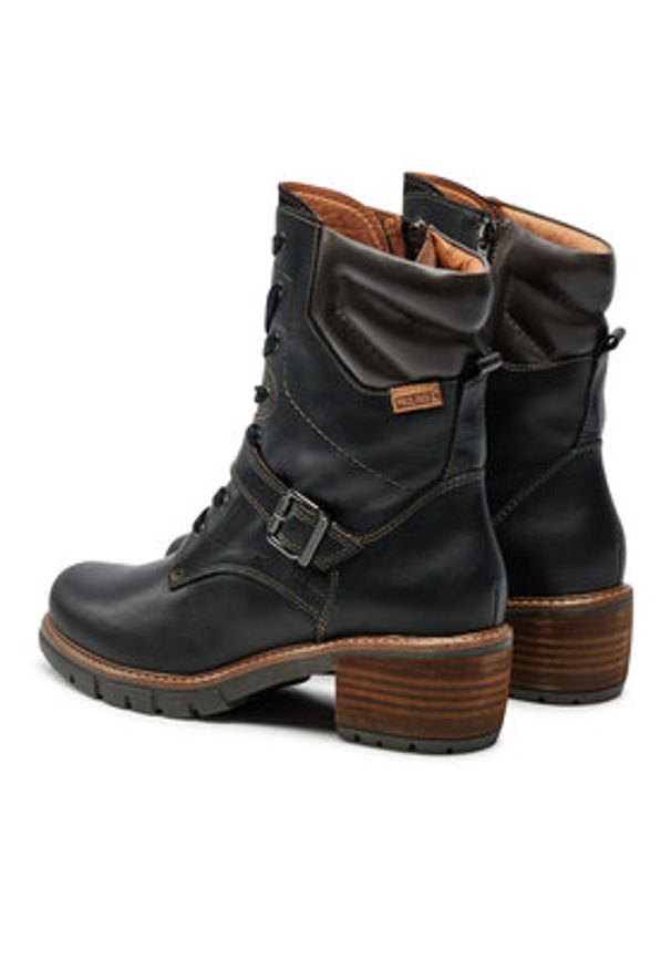 Pikolinos Trzewiki W1T-8675C1 Czarny. Kolor: czarny. Materiał: skóra