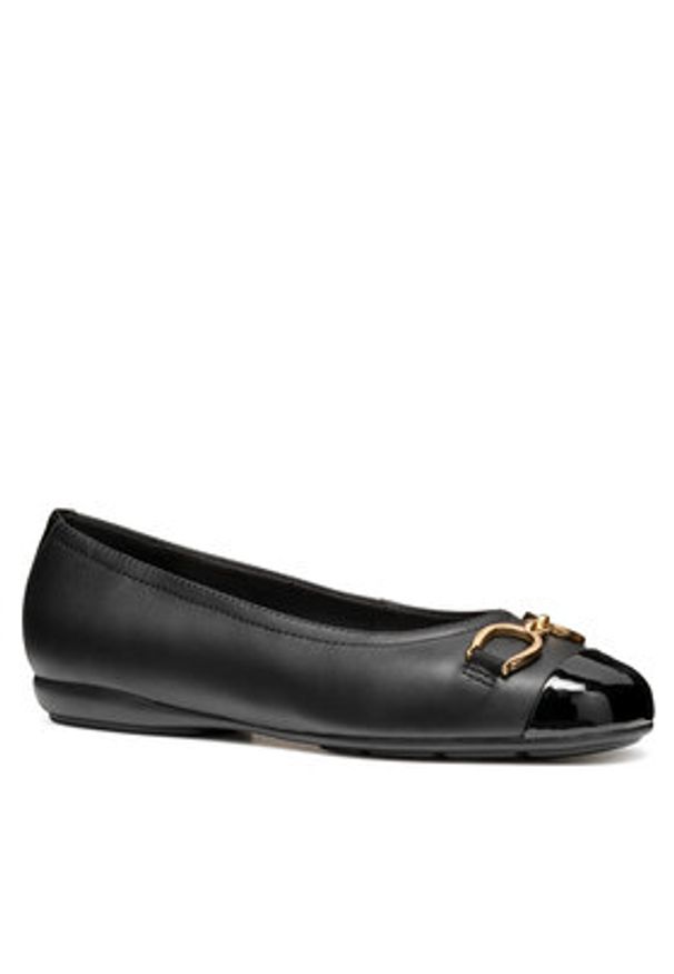 Geox Baleriny D Annytah W D46XYA 08502 C9999 Czarny. Kolor: czarny. Materiał: skóra