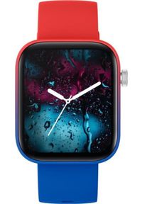 Smartwatch Rubicon RNCE97 Czerwono-niebieski (sr042c). Rodzaj zegarka: smartwatch. Kolor: wielokolorowy, czerwony, niebieski