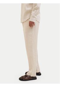 Jack & Jones Chinosy St. Karl 12253120 Beżowy Loose Leg. Kolor: beżowy. Materiał: len #4