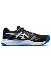 Buty do tenisa Asics Gel-challenger 13 clay. Kolor: czarny, niebieski, wielokolorowy. Sport: tenis