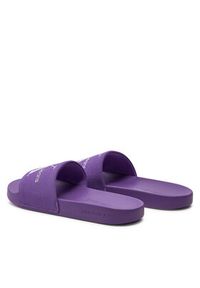 Calvin Klein Jeans Klapki Slide Monogram Co YW0YW00103 Fioletowy. Kolor: fioletowy