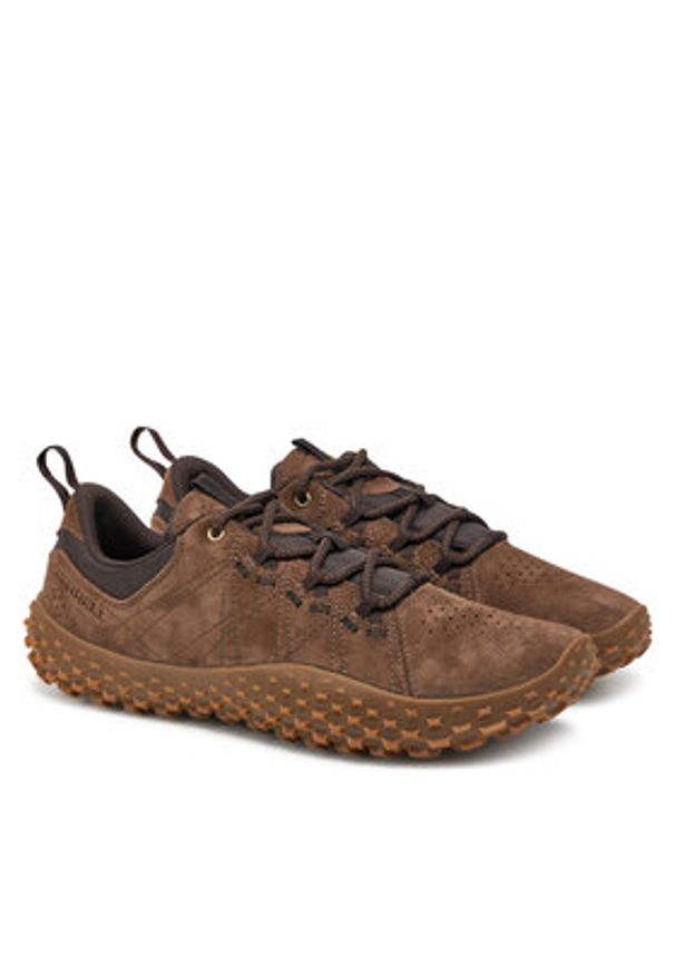 Merrell Trekkingi J007103 Brązowy. Kolor: brązowy. Materiał: skóra, nubuk. Sport: turystyka piesza