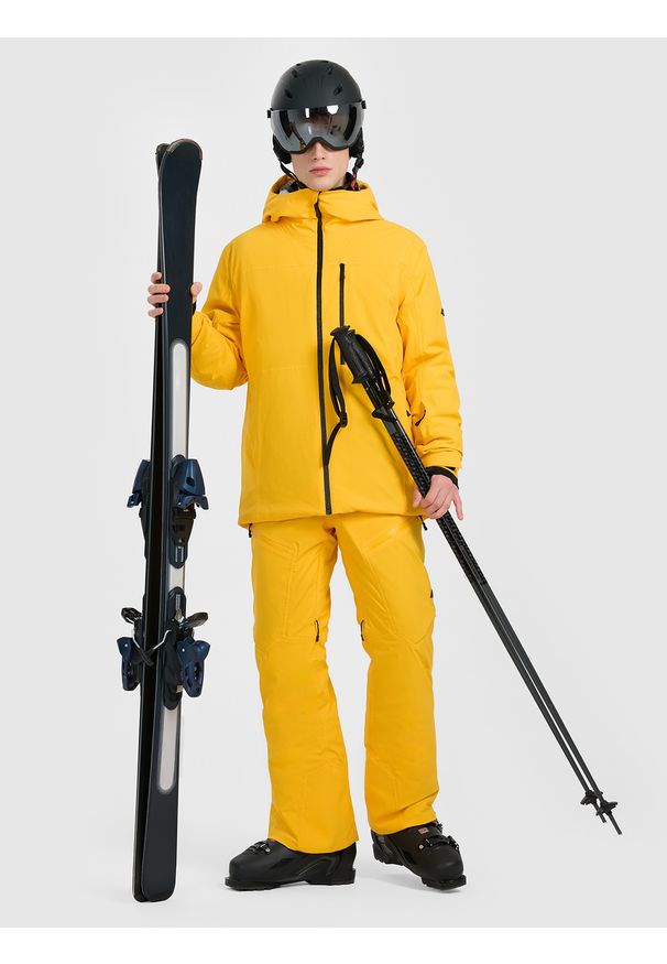 4f - 4F Kurtka narciarska membrana 15000 męska - żółta M. Kolor: żółty. Materiał: materiał. Sezon: zima