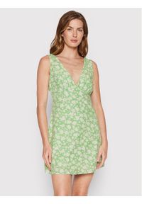 Glamorous Sukienka letnia KK0057A Zielony Regular Fit. Kolor: zielony. Materiał: syntetyk. Sezon: lato #1