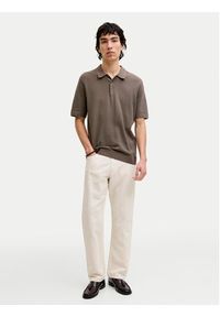 Jack & Jones Spodnie materiałowe Chris 12293296 Beżowy jasny Loose Fit. Kolor: beżowy. Materiał: bawełna #4