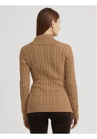 Lauren Ralph Lauren - LAUREN RALPH LAUREN Sweter 200808258002 Beżowy Regular Fit. Kolor: beżowy. Materiał: bawełna #4