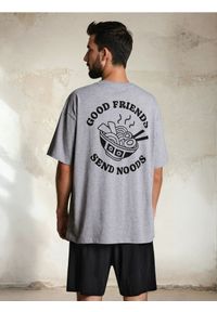 Sinsay - Piżama oversize z domieszką wiskozy z nadrukiem na plecach - wielobarwny. Materiał: wiskoza. Wzór: nadruk #1