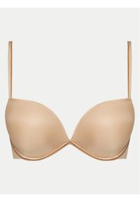 Wonderbra Biustonosz push-up WB008144 Beżowy. Kolor: beżowy. Materiał: syntetyk. Rodzaj stanika: push-up #1