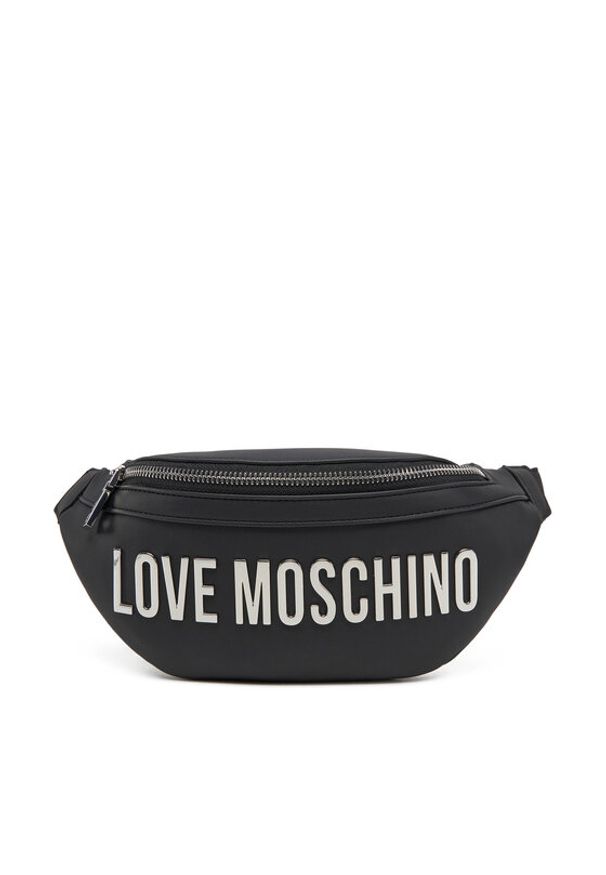 Love Moschino - LOVE MOSCHINO Saszetka nerka JC4195PP1MKD000B Czarny. Kolor: czarny. Materiał: skóra